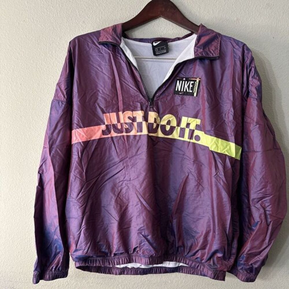 Nike Womens Size S‎ Purple Half Zip Jacket RN#56323 CA#05553 Retro Style